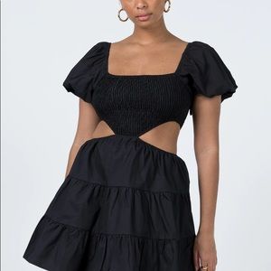 COPY - Princess Polly Amber Dress - Smocked Cutout Babydoll Puff Sleeve Dress